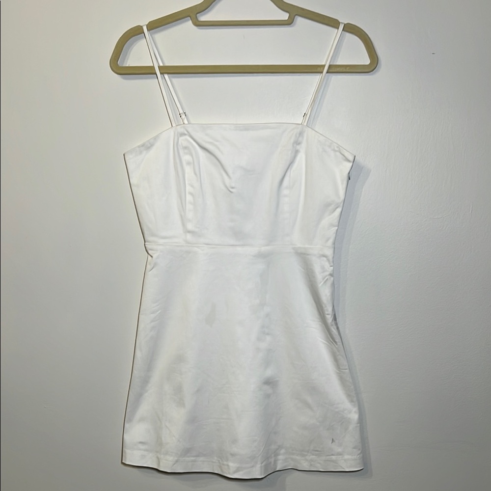 GREY LAB White Spaghetti Strap Dress NWT